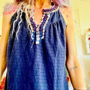 Lucky brand navy blue tank
